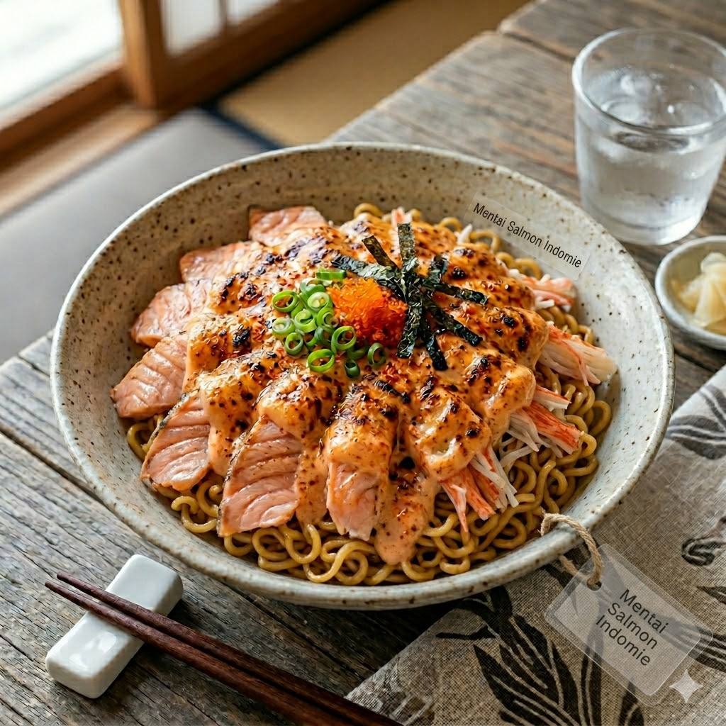 Indomie Mentai Salmon Rice Bowl Boss